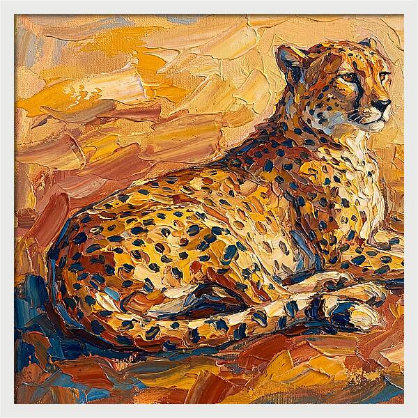 Cheetah Relaxing In The Sun