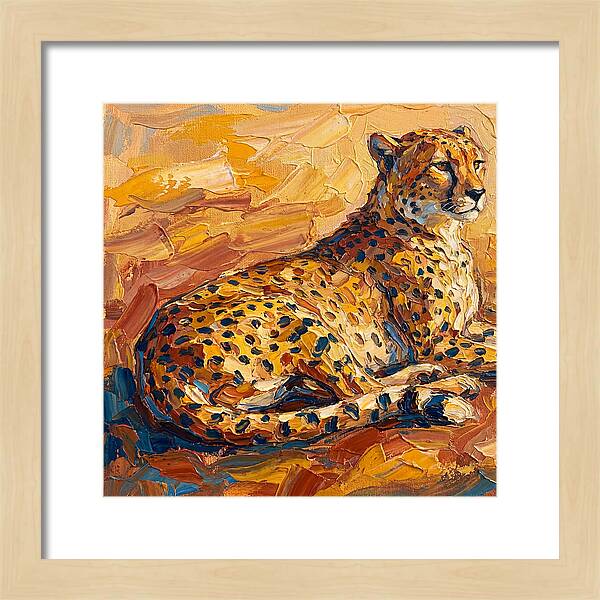 Cheetah Relaxing In The Sun