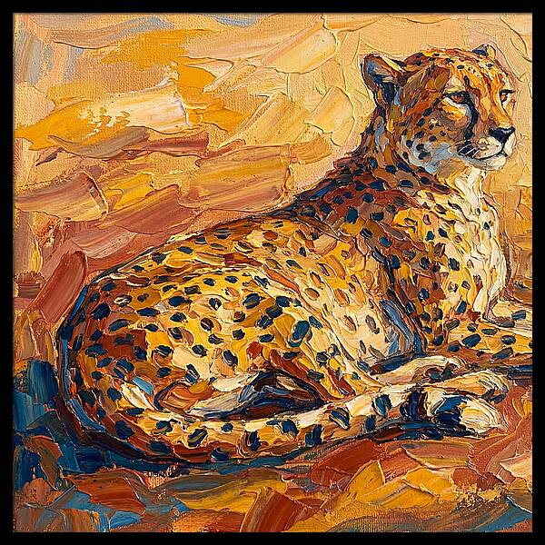 Cheetah Relaxing In The Sun