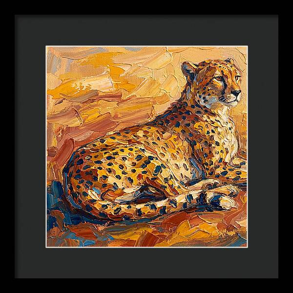 Cheetah Relaxing In The Sun