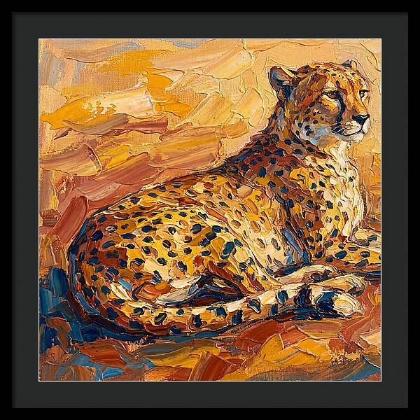 Cheetah Relaxing In The Sun