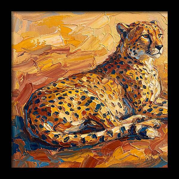 Cheetah Relaxing In The Sun