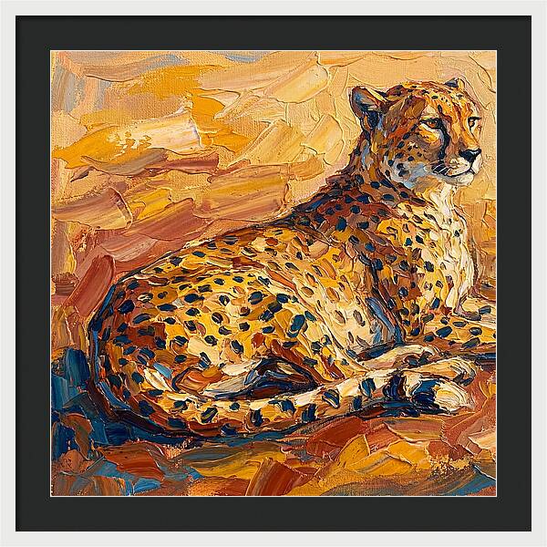 Cheetah Relaxing In The Sun