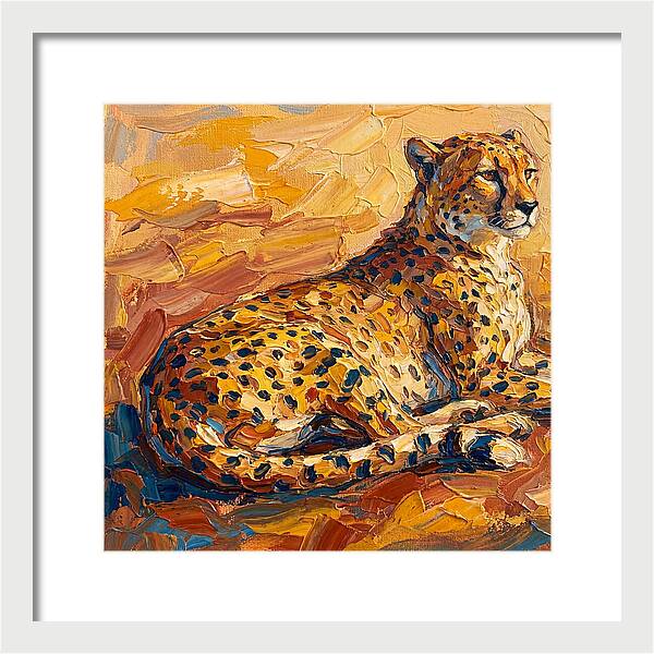 Cheetah Relaxing In The Sun