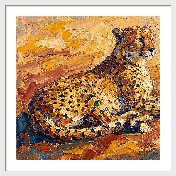 Cheetah Relaxing In The Sun