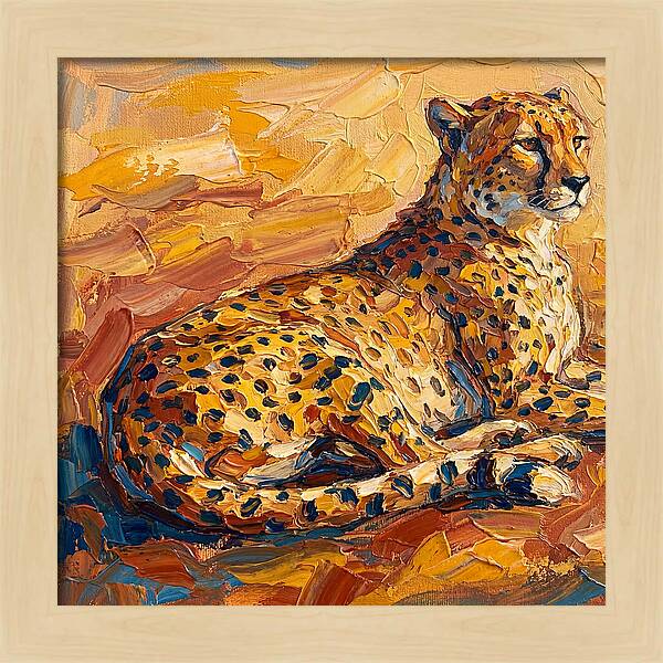 Cheetah Relaxing In The Sun