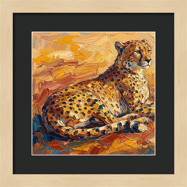 Cheetah Relaxing In The Sun