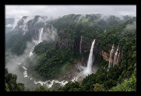 Cherrapunji Waterfalls In Monsoon