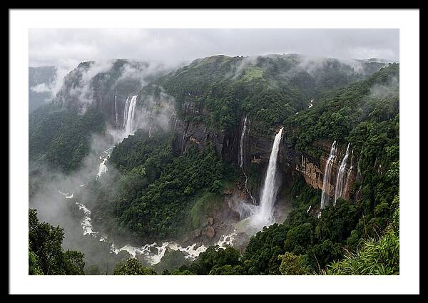 Cherrapunji Waterfalls In Monsoon