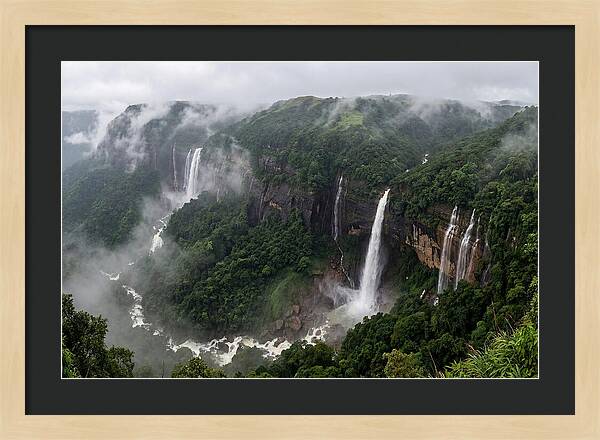 Cherrapunji Waterfalls In Monsoon