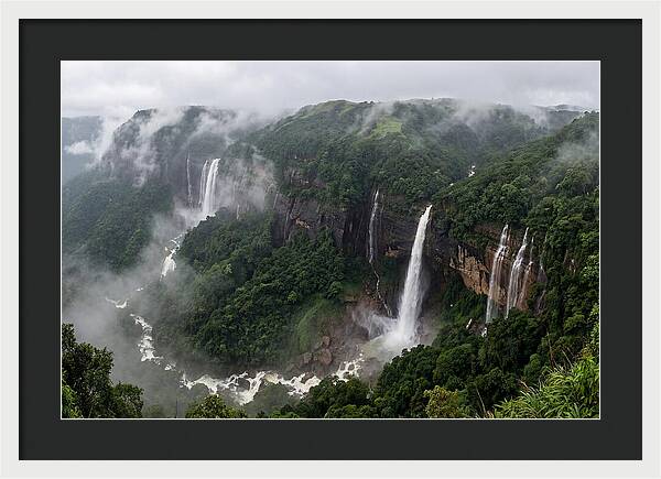 Cherrapunji Waterfalls In Monsoon