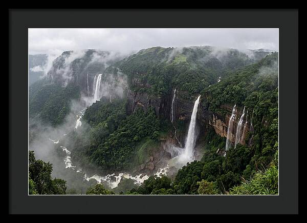 Cherrapunji Waterfalls In Monsoon