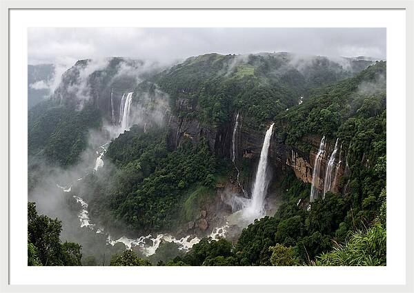 Cherrapunji Waterfalls In Monsoon