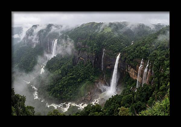 Cherrapunji Waterfalls In Monsoon