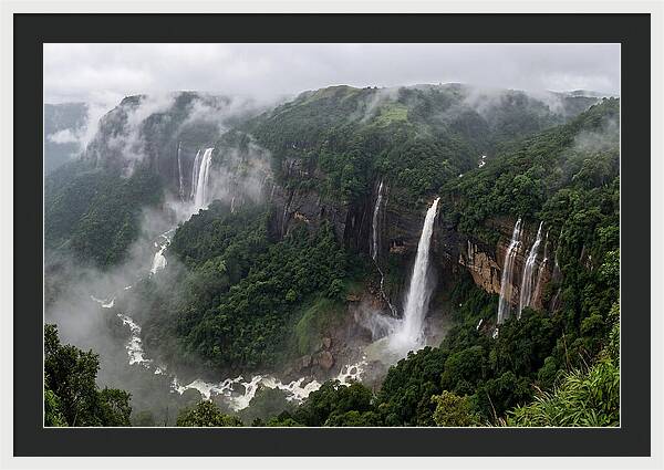 Cherrapunji Waterfalls In Monsoon