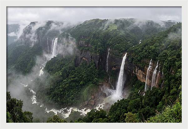 Cherrapunji Waterfalls In Monsoon