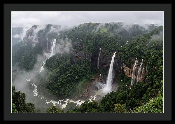 Cherrapunji Waterfalls In Monsoon