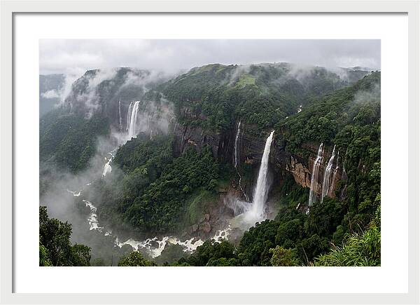 Cherrapunji Waterfalls In Monsoon