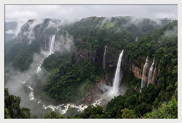 Cherrapunji Waterfalls In Monsoon