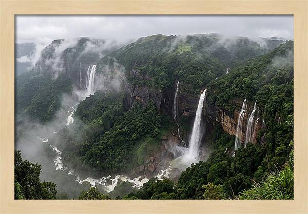 Cherrapunji Waterfalls In Monsoon