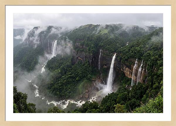 Cherrapunji Waterfalls In Monsoon