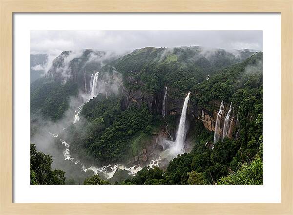 Cherrapunji Waterfalls In Monsoon