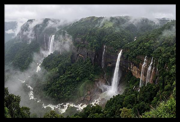 Cherrapunji Waterfalls In Monsoon