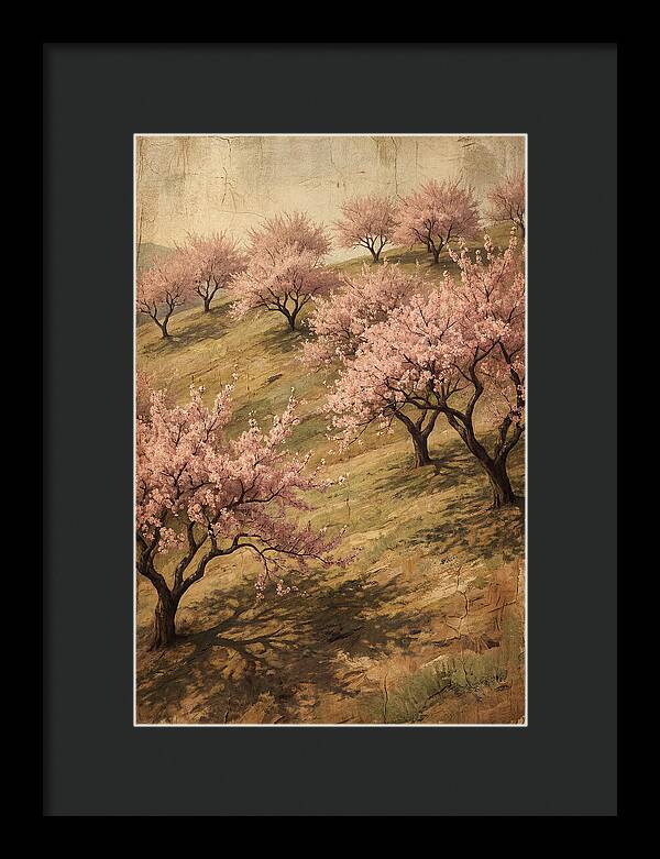 Cherry Orchard In Full Bloom