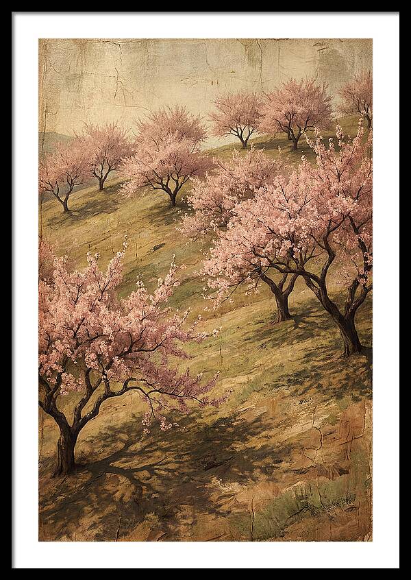 Cherry Orchard In Full Bloom