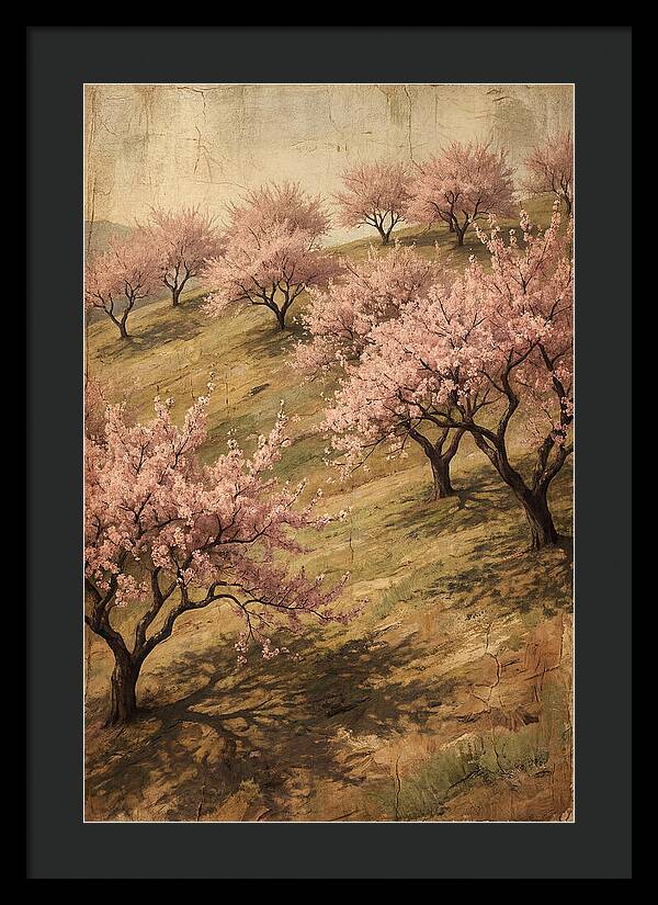 Cherry Orchard In Full Bloom