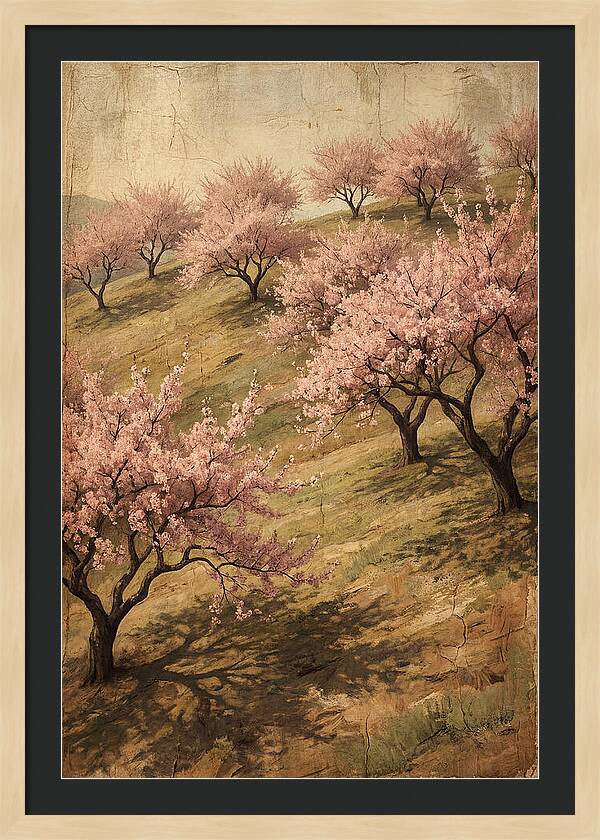 Cherry Orchard In Full Bloom