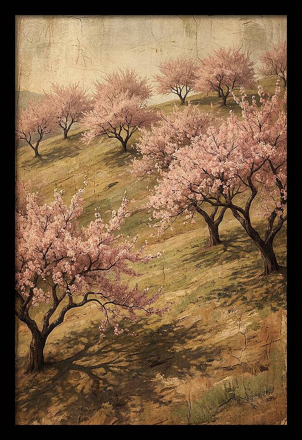 Cherry Orchard In Full Bloom