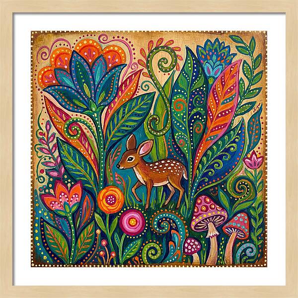 Chevrotain Among Vibrant Flora
