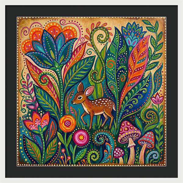 Chevrotain Among Vibrant Flora