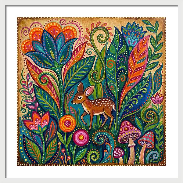 Chevrotain Among Vibrant Flora