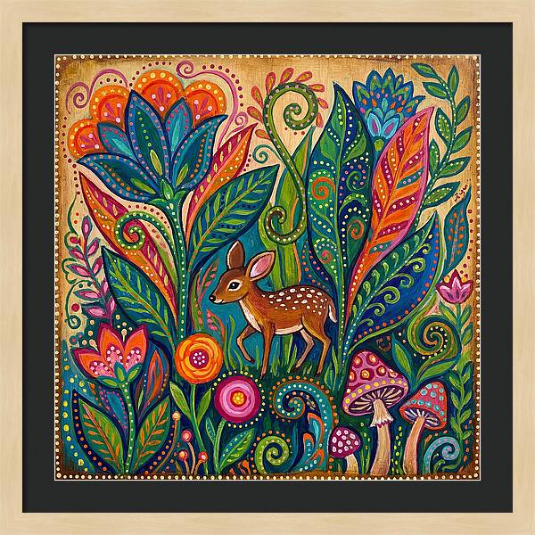 Chevrotain Among Vibrant Flora