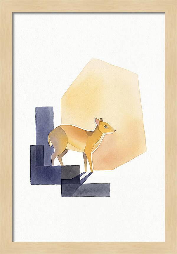 Chevrotain In Minimalist Style