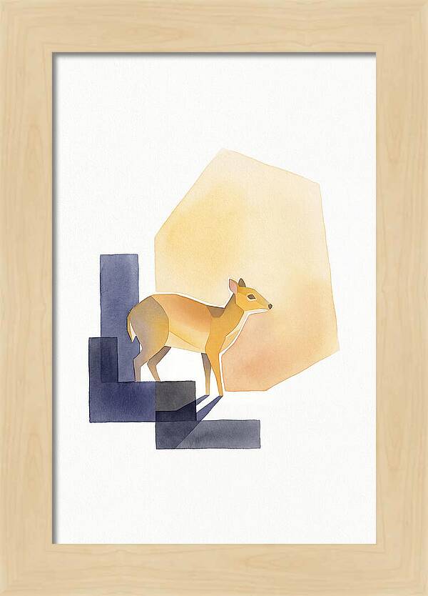 Chevrotain In Minimalist Style