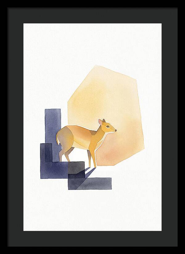 Chevrotain In Minimalist Style
