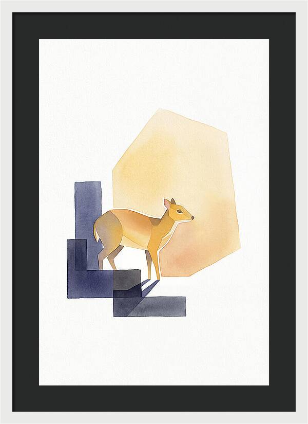 Chevrotain In Minimalist Style