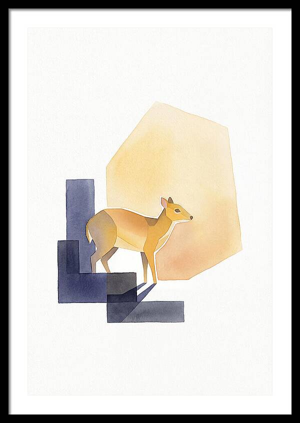 Chevrotain In Minimalist Style