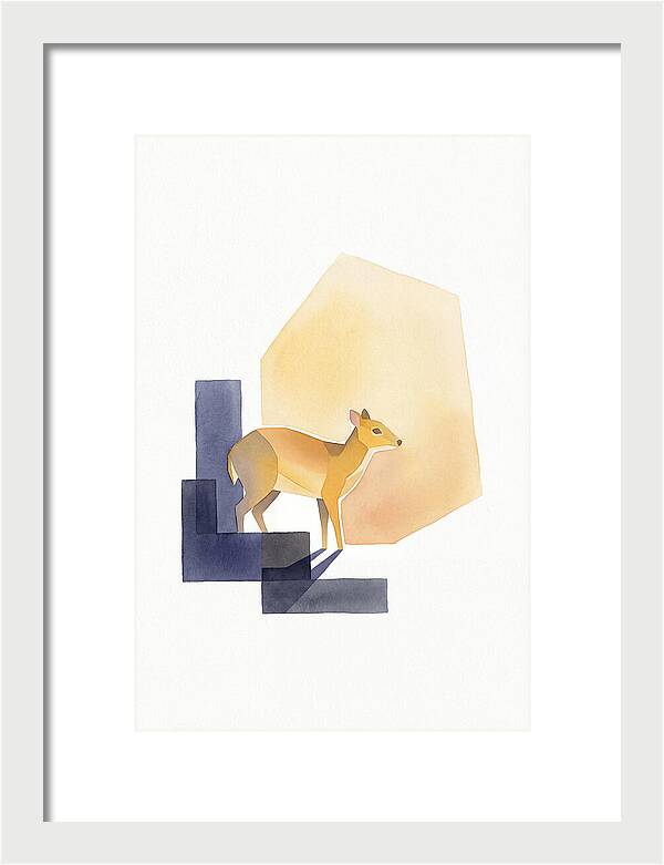 Chevrotain In Minimalist Style