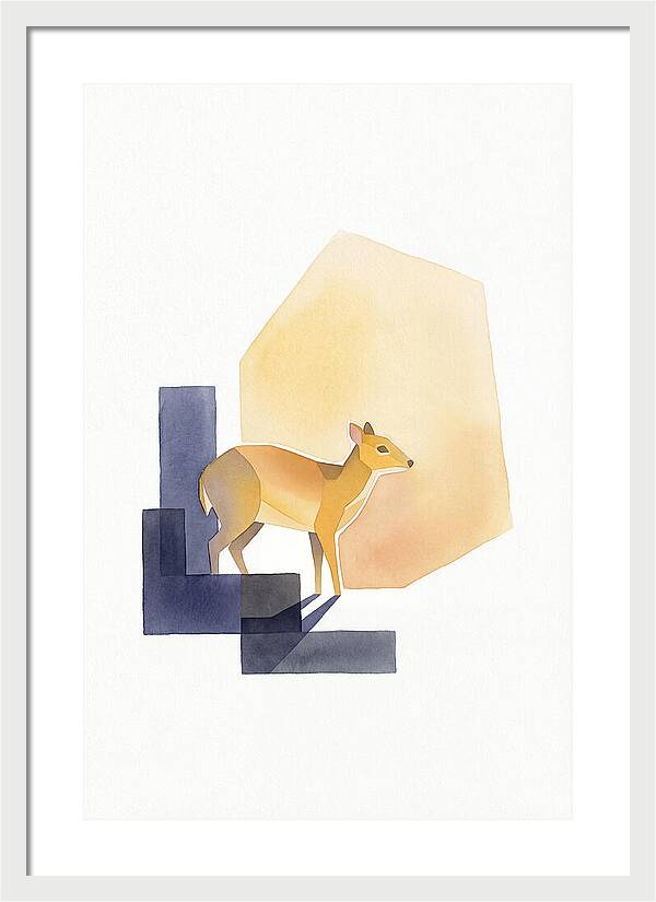 Chevrotain In Minimalist Style