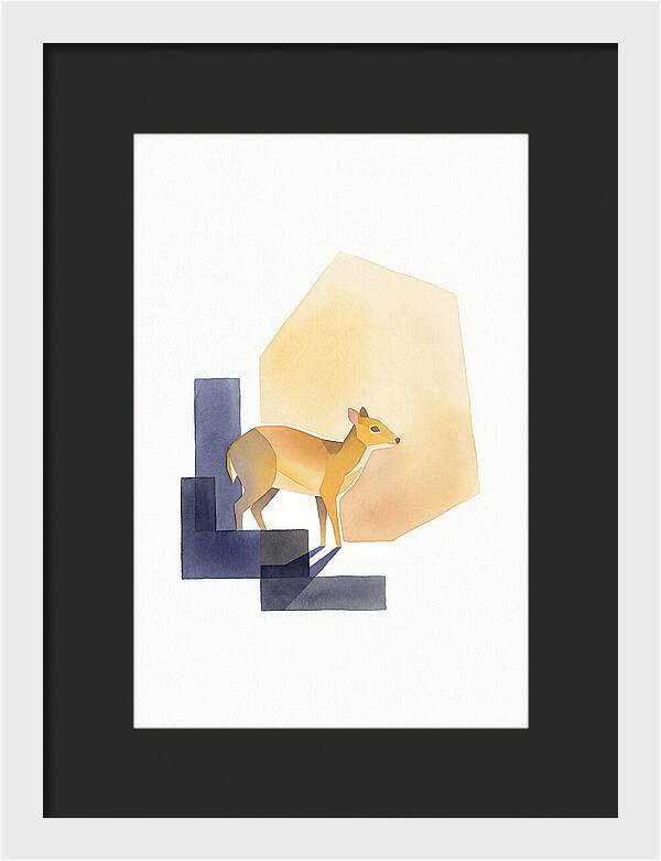 Chevrotain In Minimalist Style