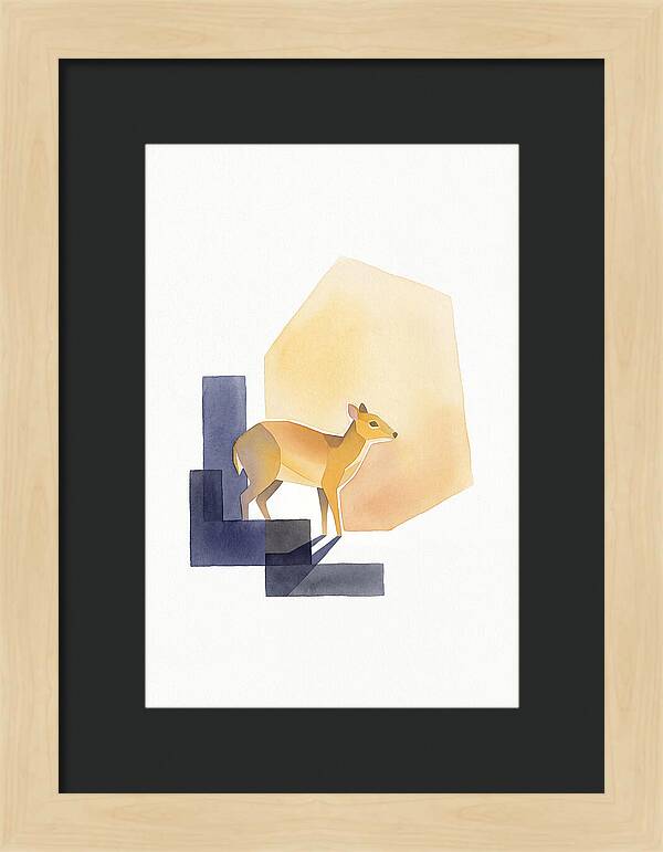 Chevrotain In Minimalist Style