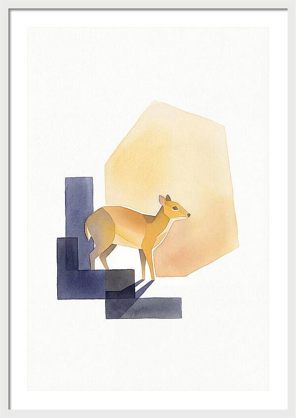 Chevrotain In Minimalist Style