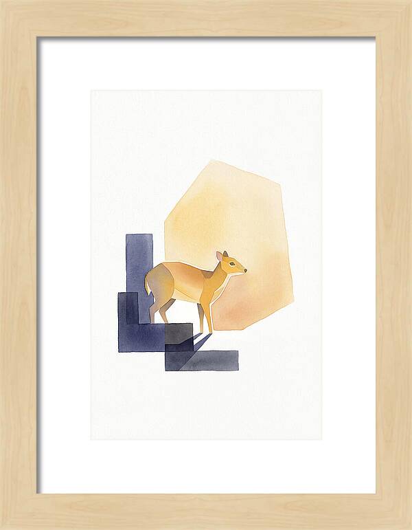 Chevrotain In Minimalist Style