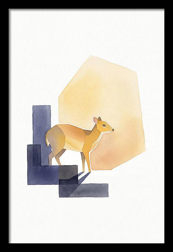 Chevrotain In Minimalist Style