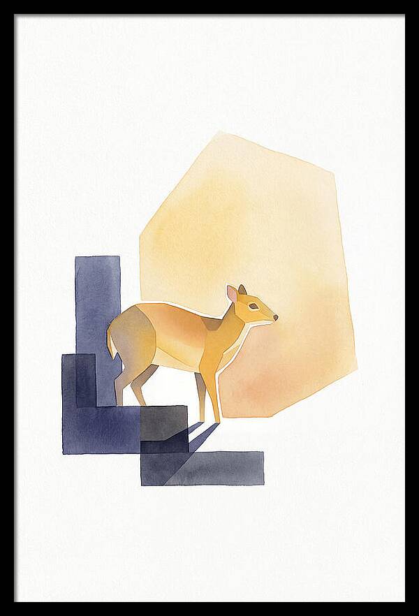 Chevrotain In Minimalist Style
