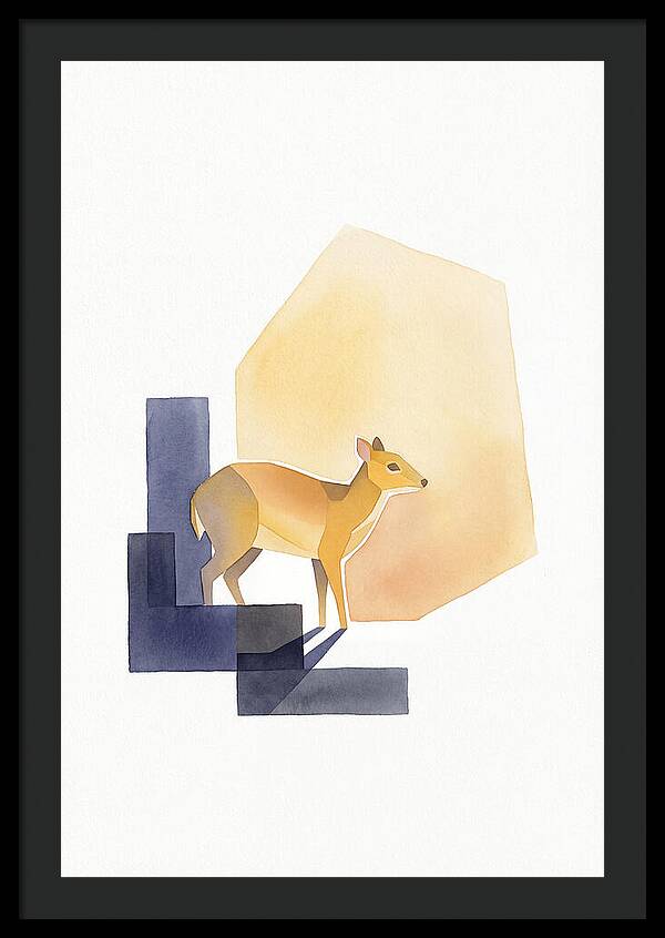 Chevrotain In Minimalist Style
